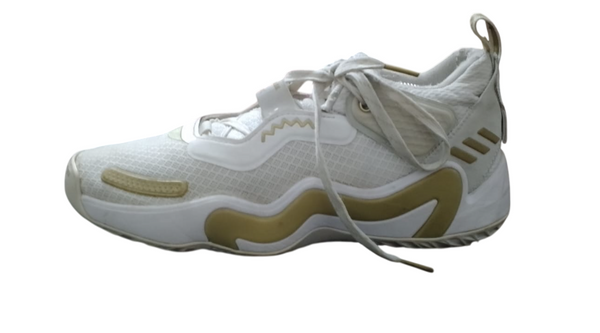 Adidas Mens Sz 10 White Gold Metallic GW2959 D.O.N Issue #3 Basketball Shoe